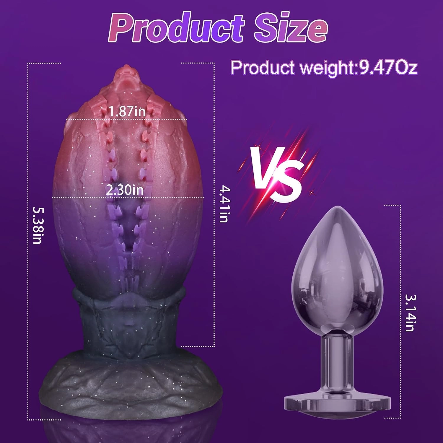 Rafflesia Butt Plug Monster Anal Toys With Zipper-Alike Teeth - Laphwing