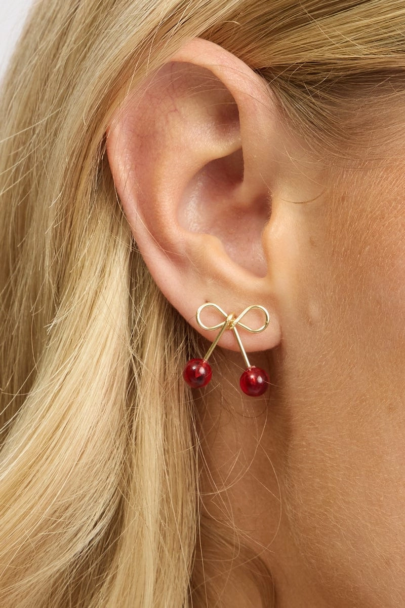 Red Cherry Earrings