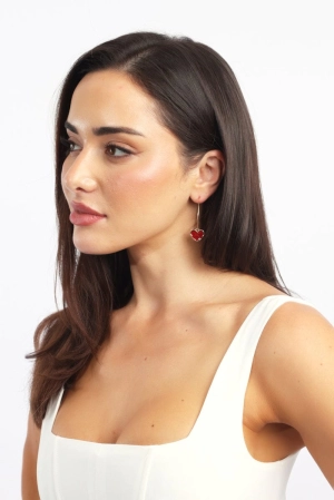 Red Heart Earrings