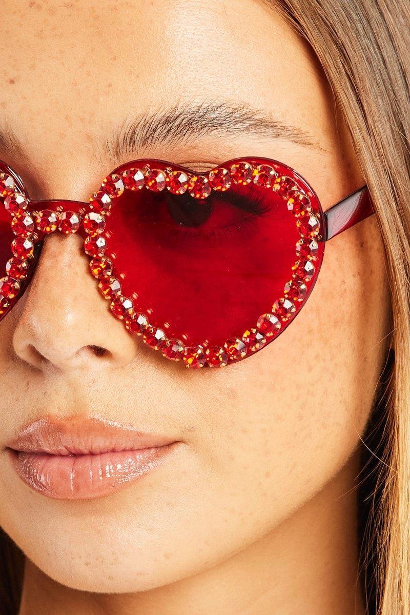 Red Heart Sunglasses