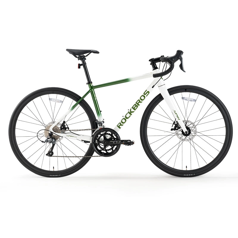 ROCKBROS 16-Speed Bend  Handlebar Road Bike Aluminum Frame Wire pull disc brake 11-32T