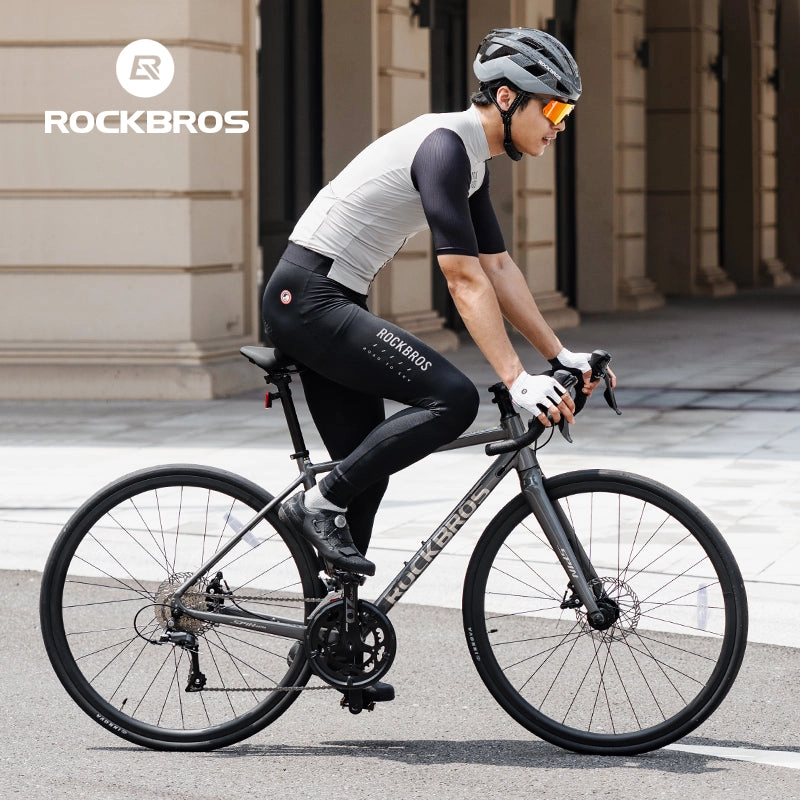 ROCKBROS 16-Speed Bend  Handlebar Road Bike Aluminum Frame Wire pull disc brake 11-32T