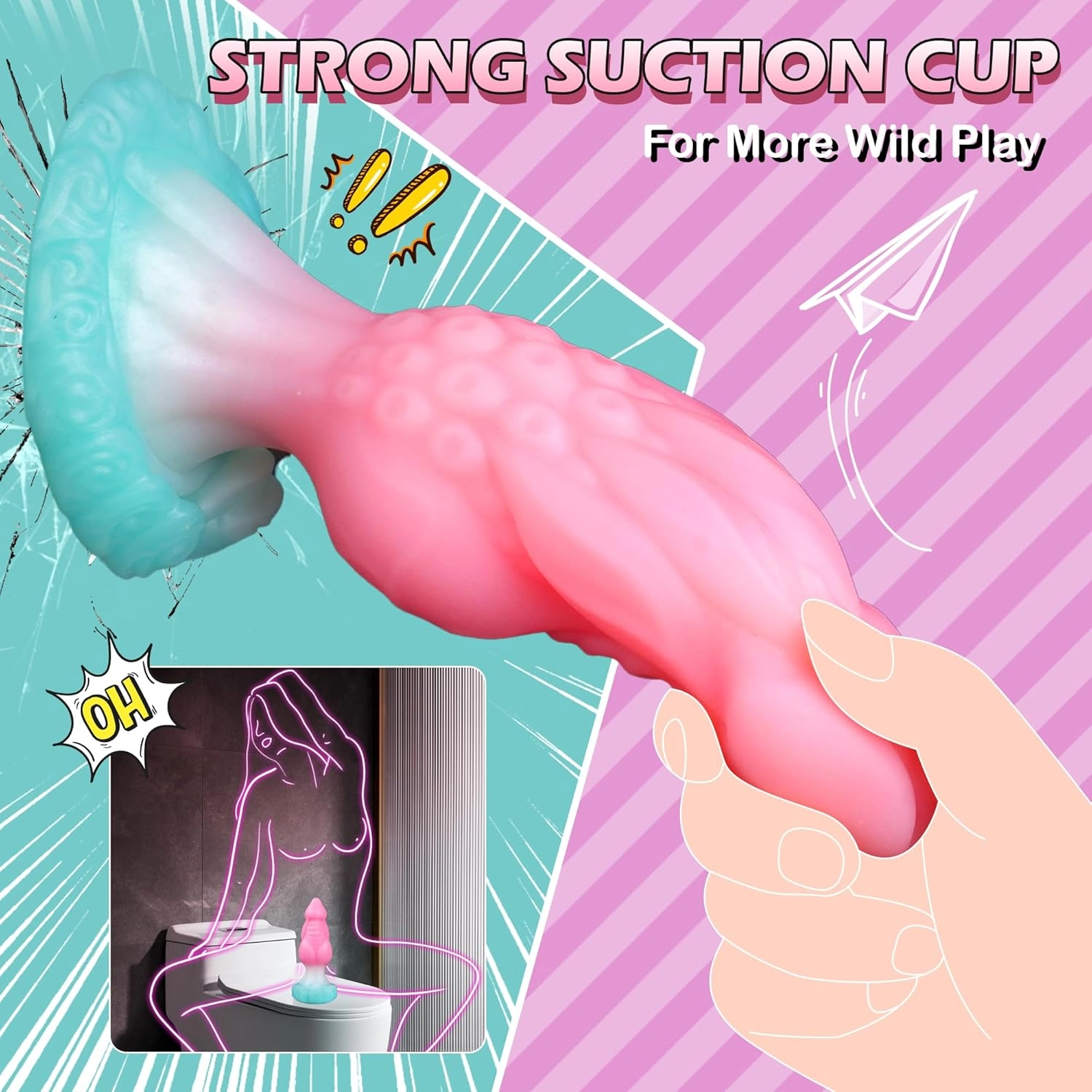 Rooster 7.5 Monster Dildo Fantasy Dildo - Laphwing