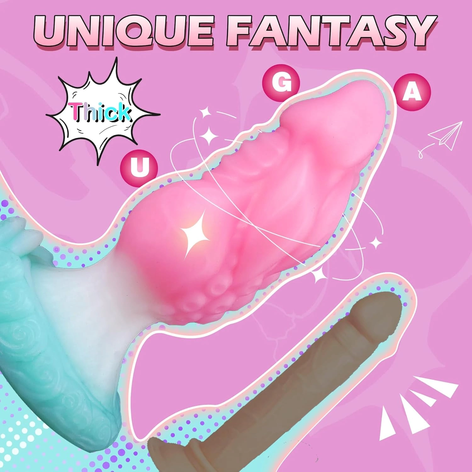 Rooster 7.5 Monster Dildo Fantasy Dildo - Laphwing