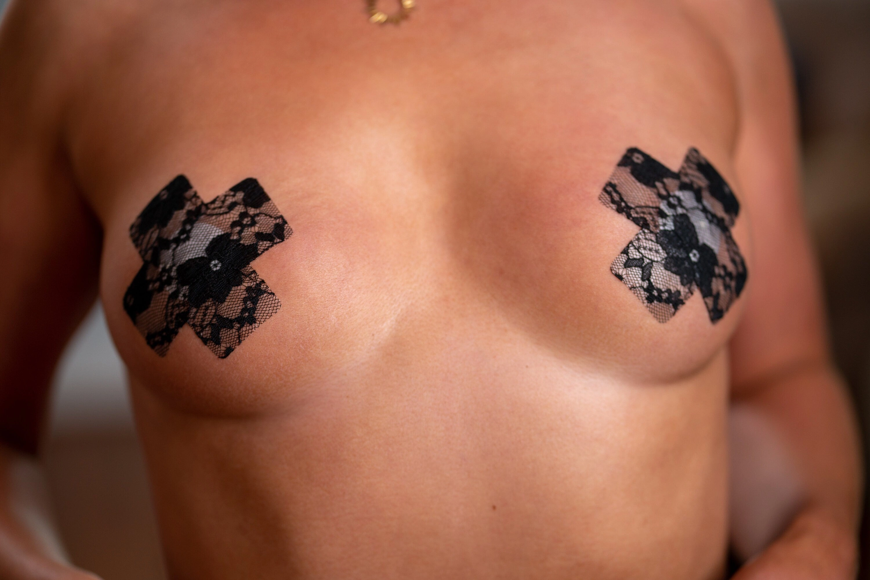 Sexy Lace X Shape Nipple Covers