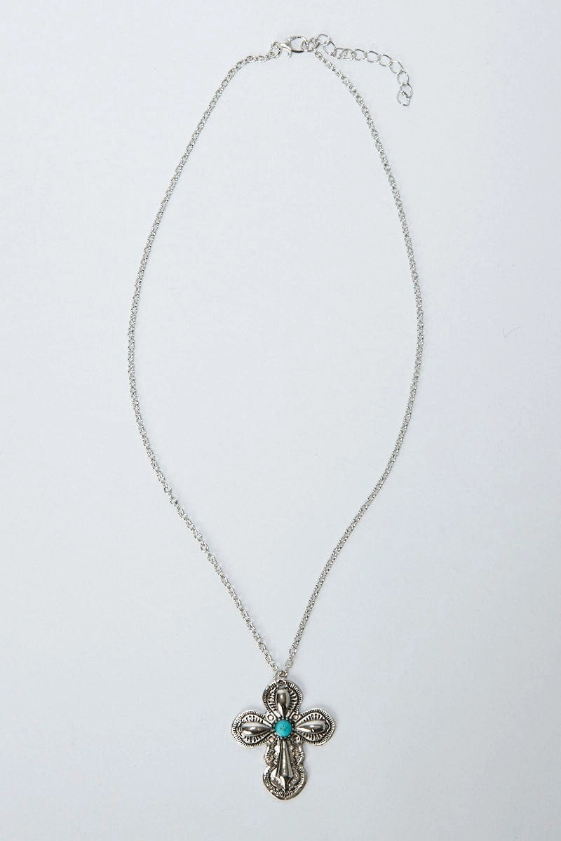 Silver Cross Necklace