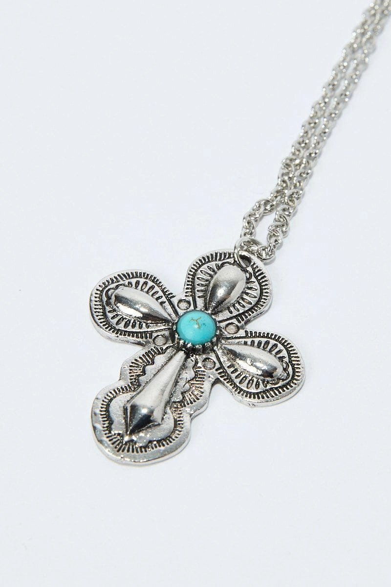 Silver Cross Necklace