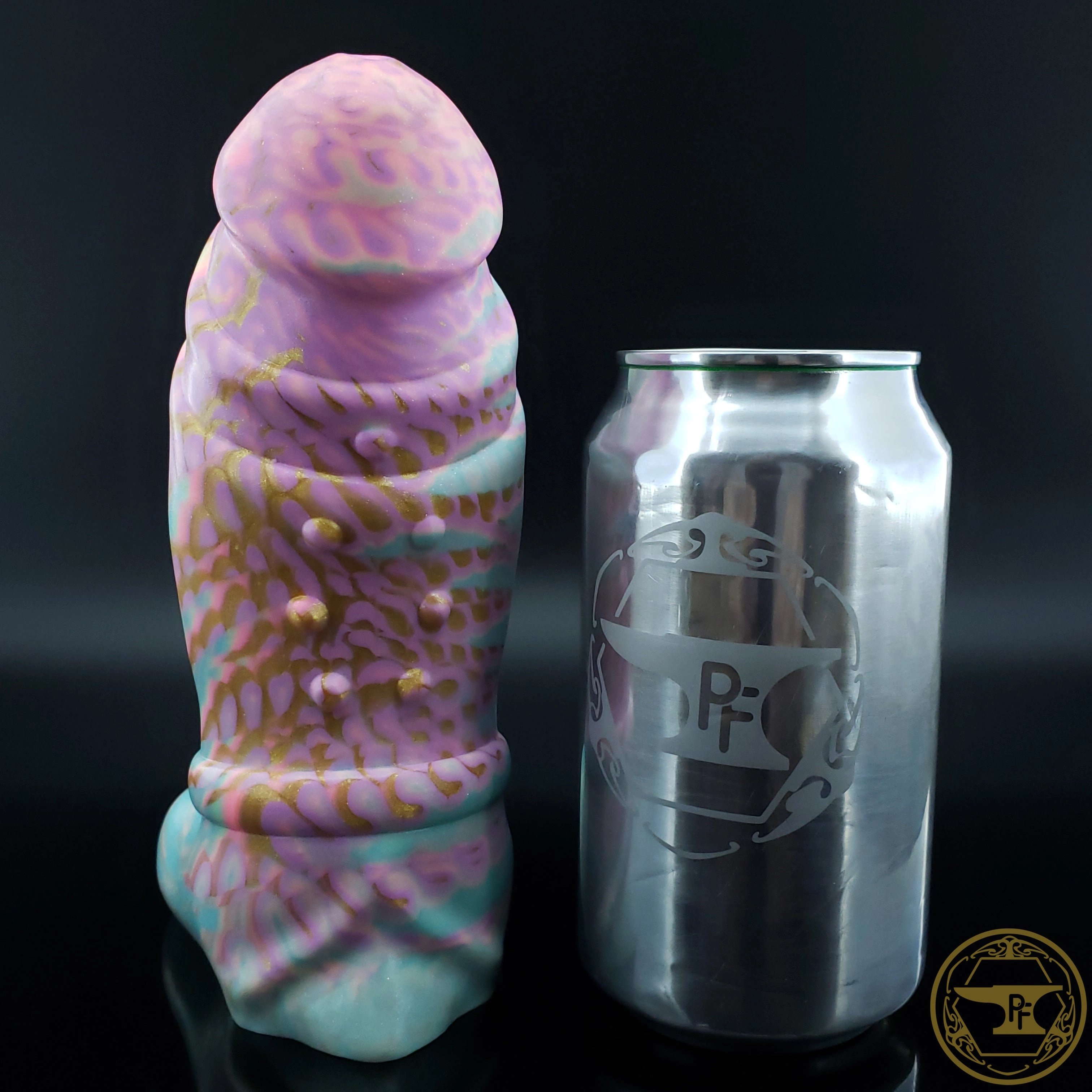 |SOLD OUT| Medium Ogre, Medium 00-50 Firmness, Golden Vein Pastel Rainbows, 6195