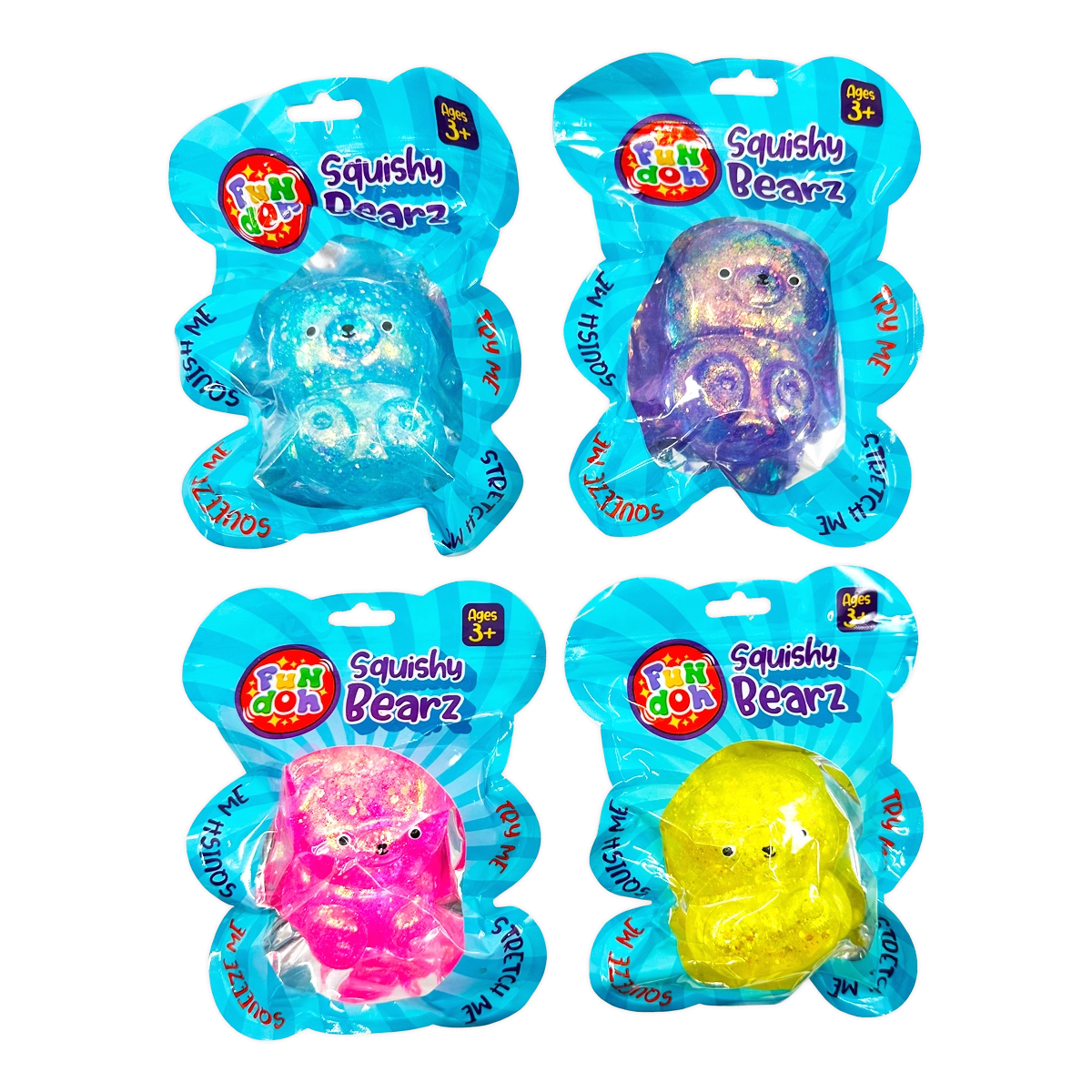 Squish and Squeeze Gummy Bear Toy - 12 Pieces Per Retail Ready Display 25031