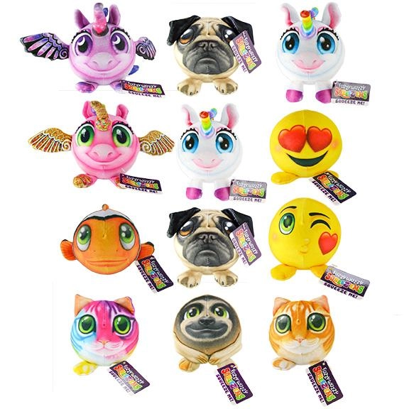 Squish and Squeeze Plush Ball Toy - 12 Pieces Per Retail Ready Display 24086