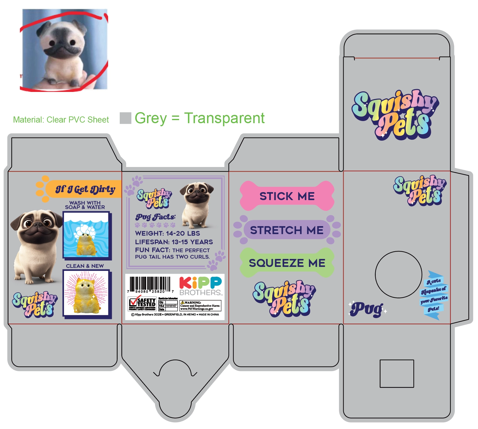 Squishy Pets Keepsake - 12 Pieces Per Retail Ready Display 25820
