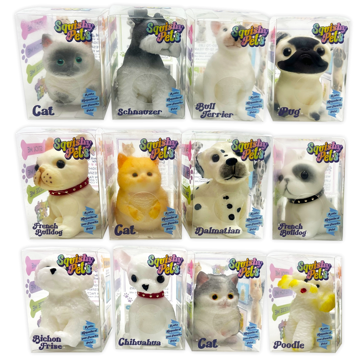 Squishy Pets Keepsake - 12 Pieces Per Retail Ready Display 25820