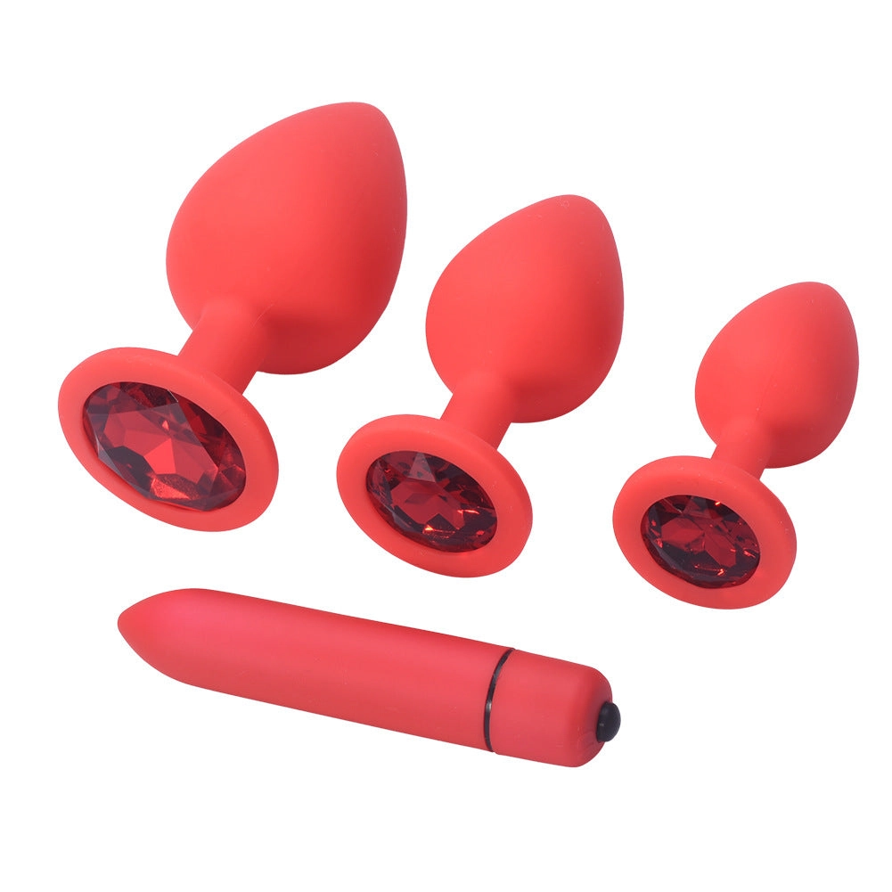 White Diamond Anal Plug Set