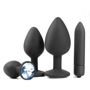 White Diamond Anal Plug Set