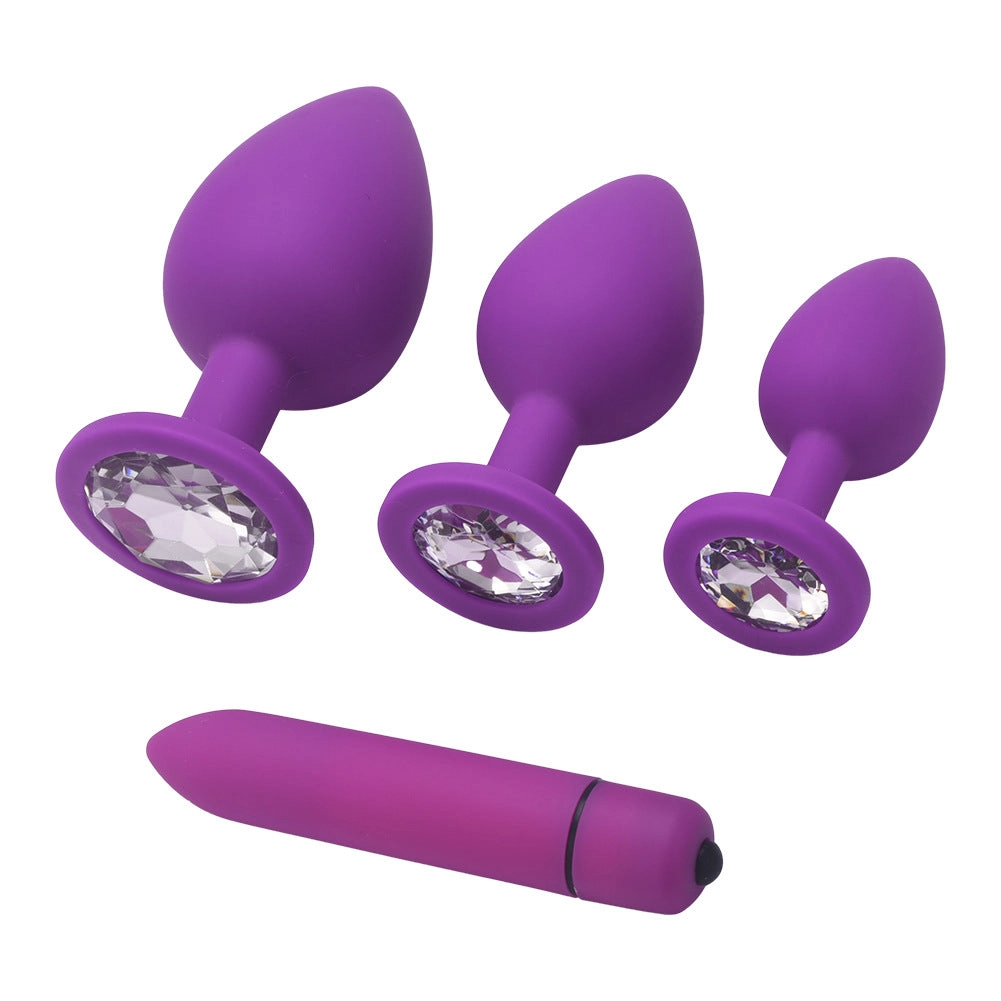 White Diamond Anal Plug Set