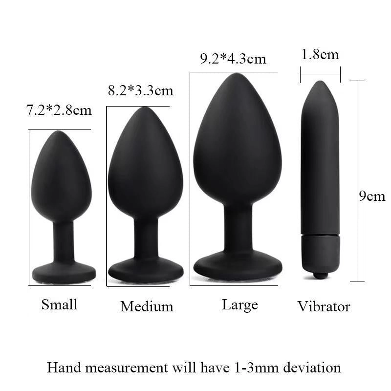 White Diamond Anal Plug Set
