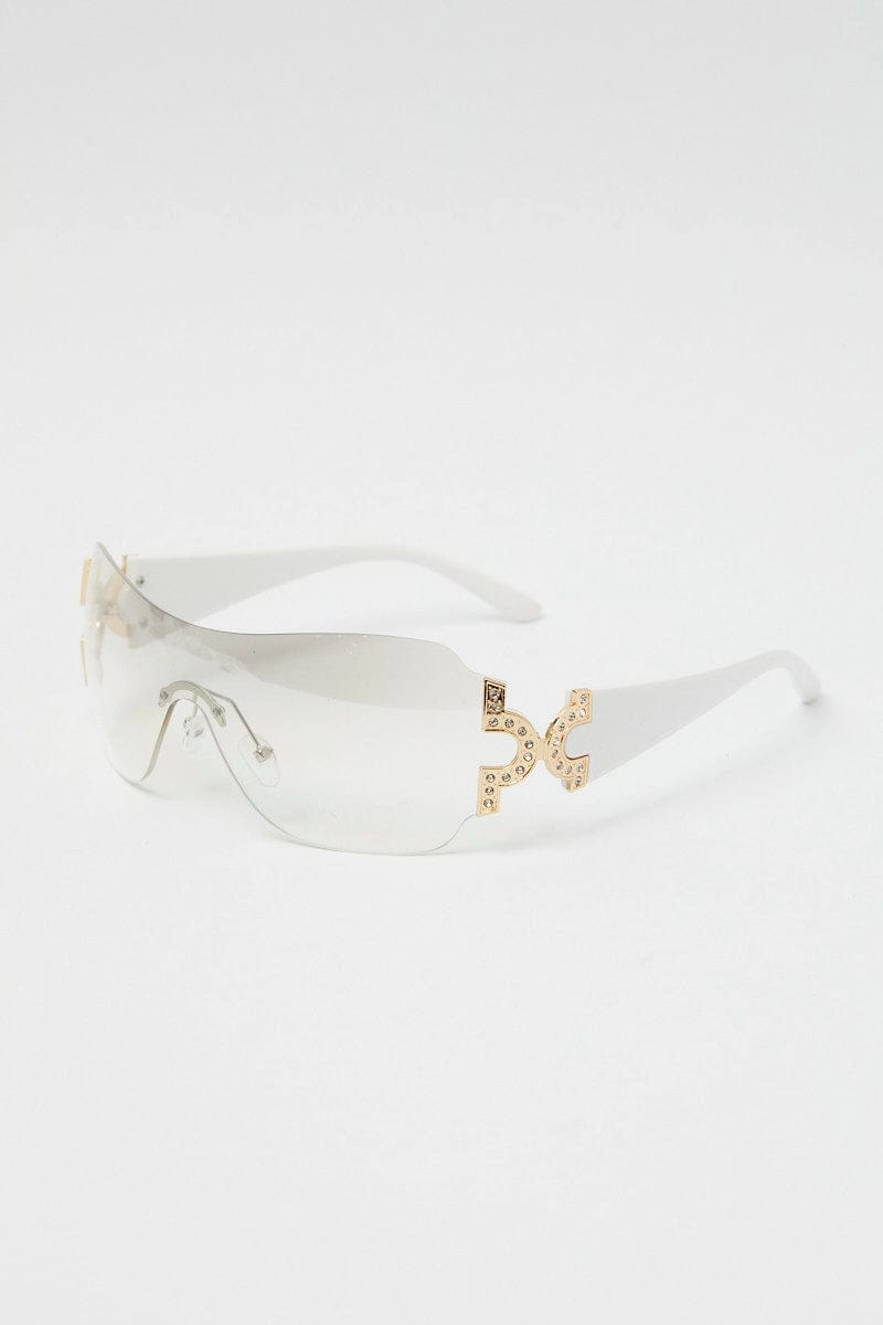 White Fashion Sunglasses