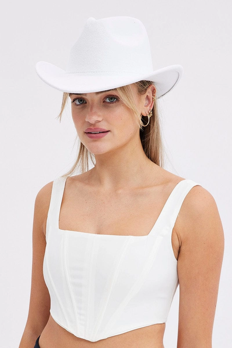 White Festival Cowboy Hat