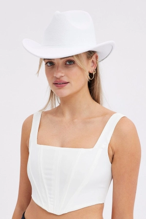 White Festival Cowboy Hat