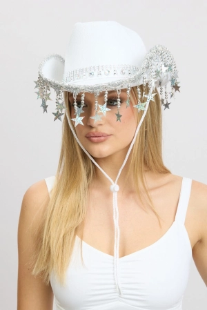 White Festival Cowboy Hat