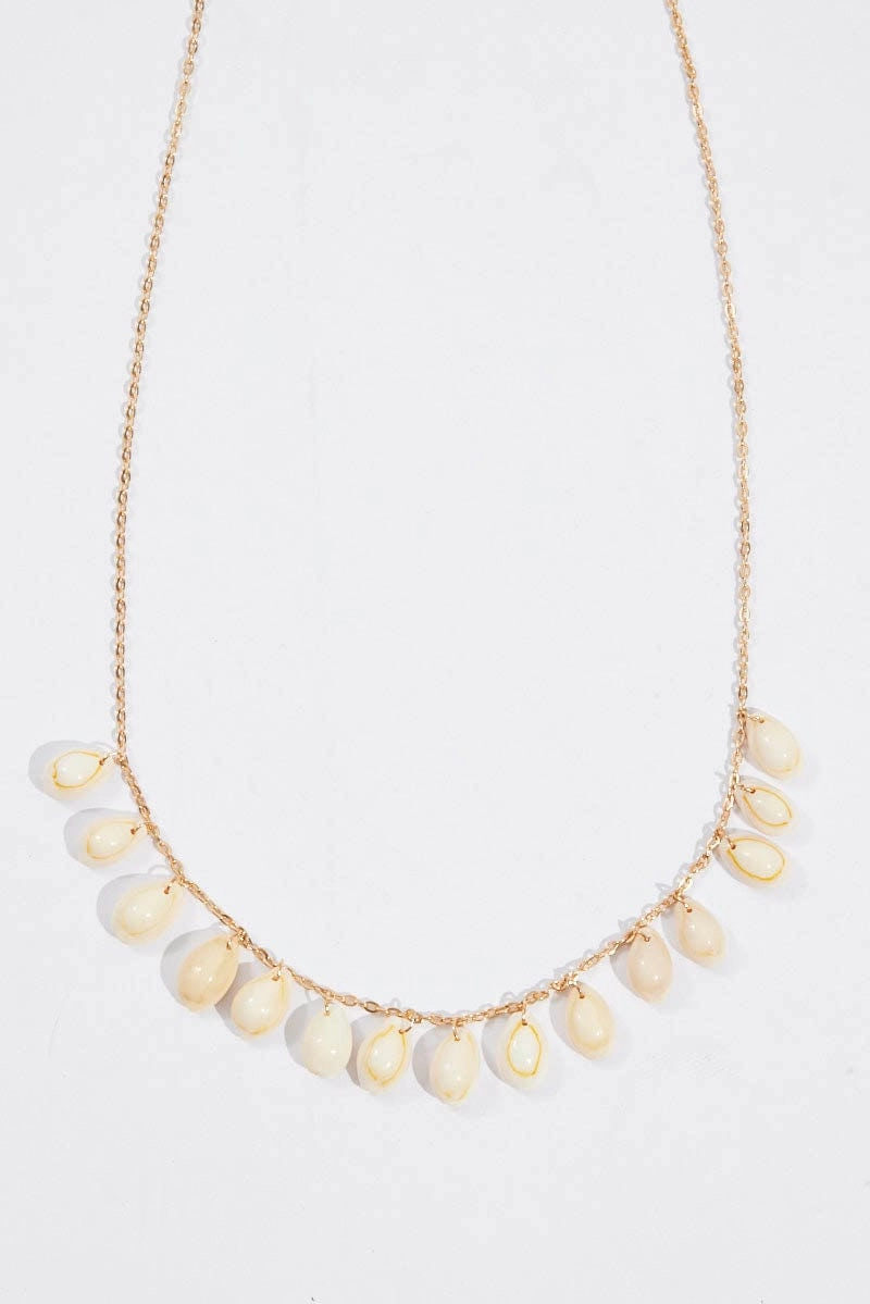 White Shell Pendent Belly Chain
