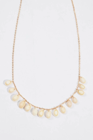 White Shell Pendent Belly Chain