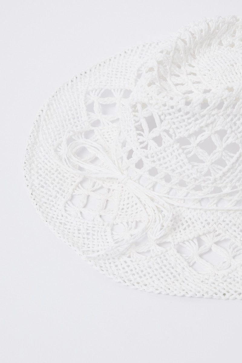 White Straw Cowboy Hat