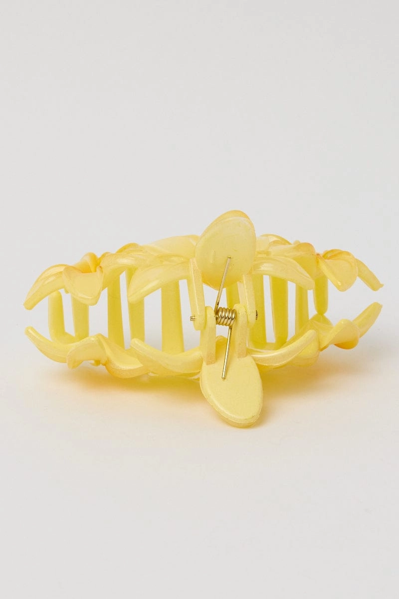 Yellow Flower Claw Clip